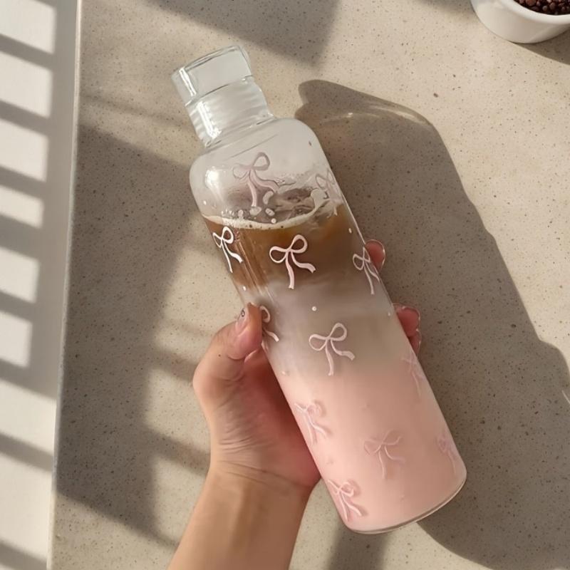 PC Plastic Water Bottle with Time Markers 16.91oz Leakproof Drop-Resistant BPA-Free Sport Bottle for Gym Travel Outdoor Activiti