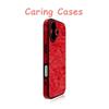 For iPhone 17 Pro Max Case Red Marble PU Leather Lens Film Shockproof Compatible with iPhone 16 15 14 13 12 11