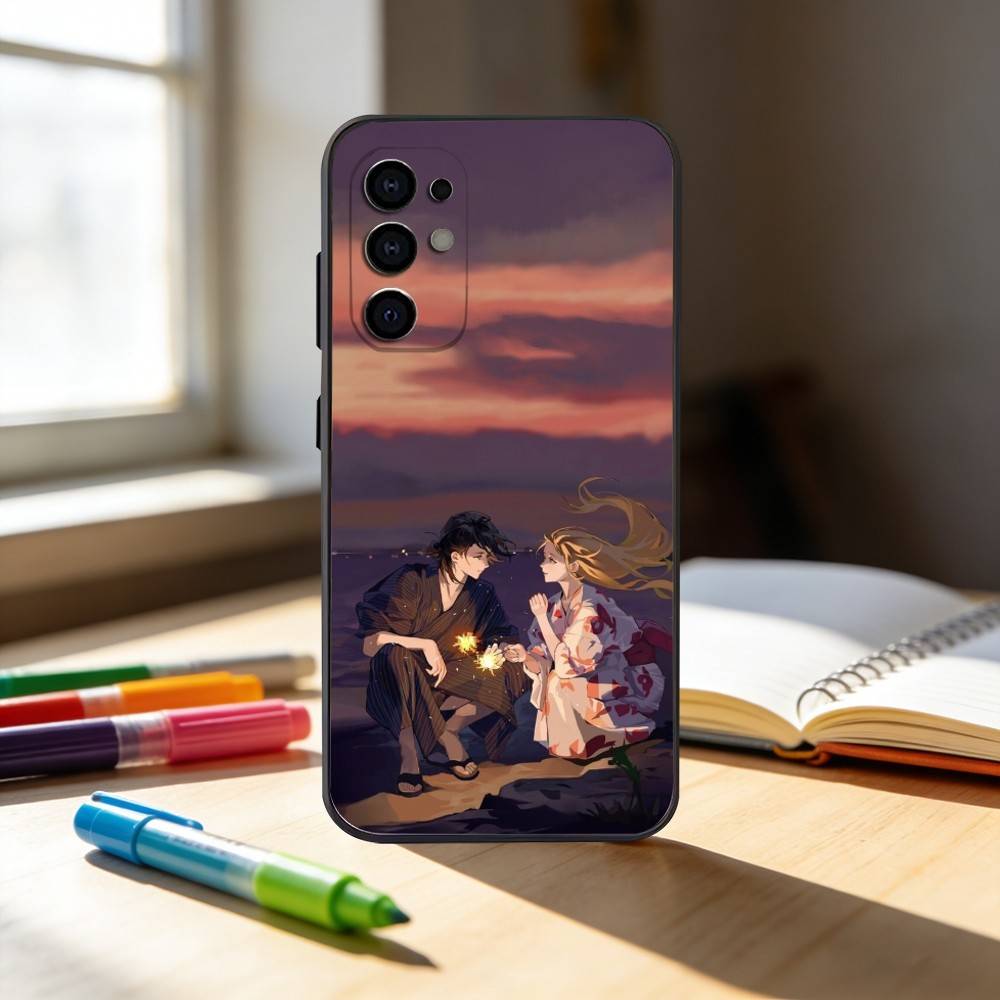 Summer t-Time Rendering Phone Case For Samsung S25,S24,S21,S22,S23,S30,Ultra,S20,Plus,Fe,Note,10,9,5G Black Cover