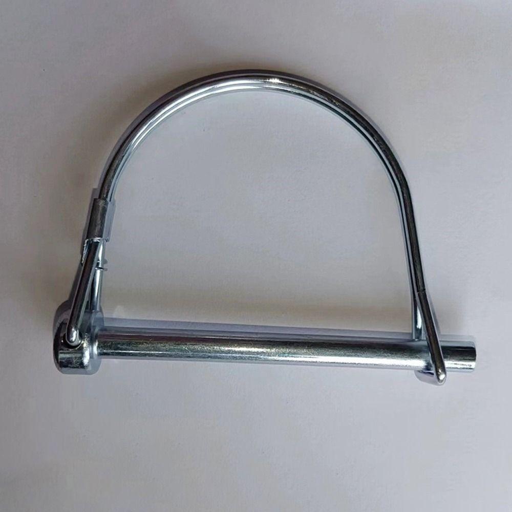 2Pcs Carbon Steel Tubular Folding Pin With Spring Lock Ring Split Buckle Pin New Locking Pins