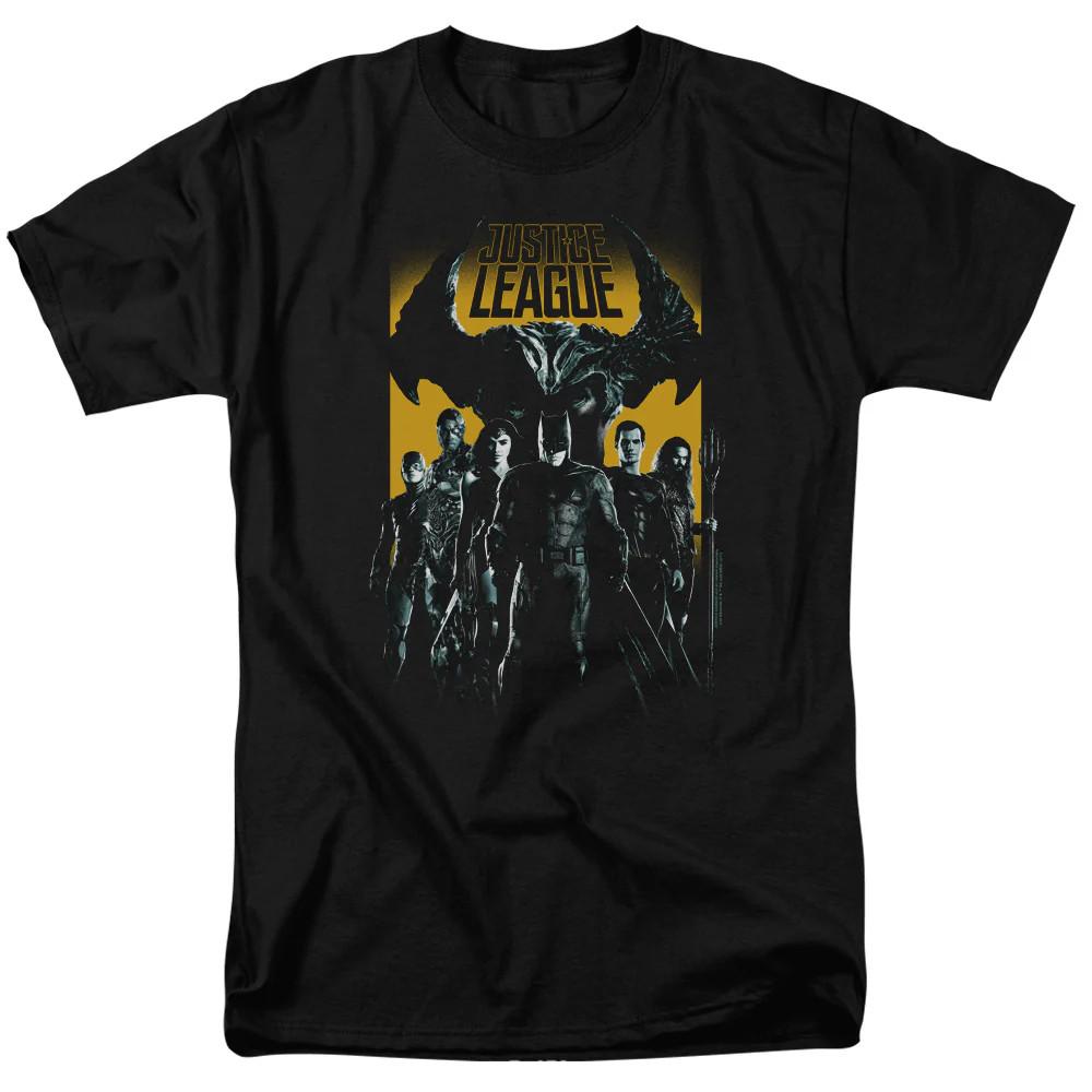 

Justice League Movie Stand Up To Evil Mens T Shirt Black 3XL