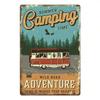 Camping Metal Posters Tin Sign Decor Vintage Plaque Metal Plate Retro Posters Wall Art Decor for Trip