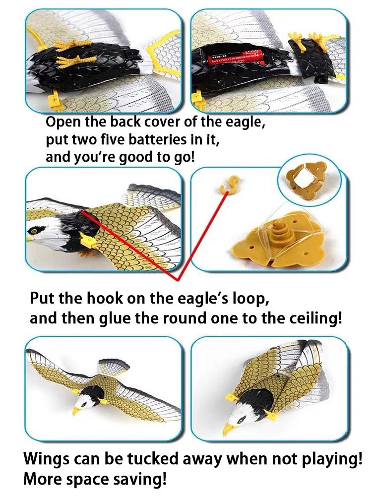 Simulation Bird Cat Toy Funny Self-hey Hanging Door Automatic Scratch Rope Cat Stick Eagle Cat Interactive Toy Cat Supplies