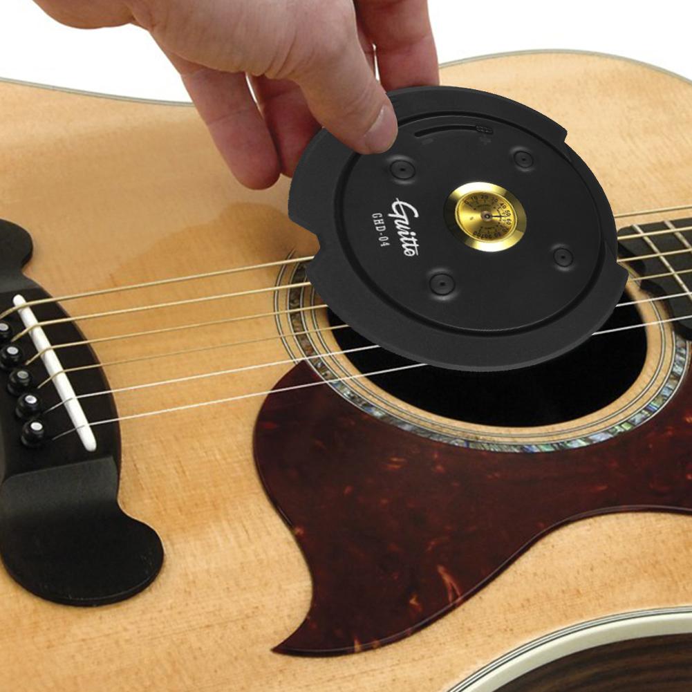 Akustikgitarren-Luftbefeuchter Gitarren-Schalllochabdeckung mit Gitarren-Hygrometer Folk-Gitarren-Luftbefeuchter für Gitarrenpflege & Wartung