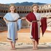 White Roman Toga Costume for Boys Girls Greek Mythology Halloween Party Carnival Performance Robe