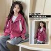 Girls' Hooded Jacket - Spring/Autumn Korean Version Casual Trendy Top