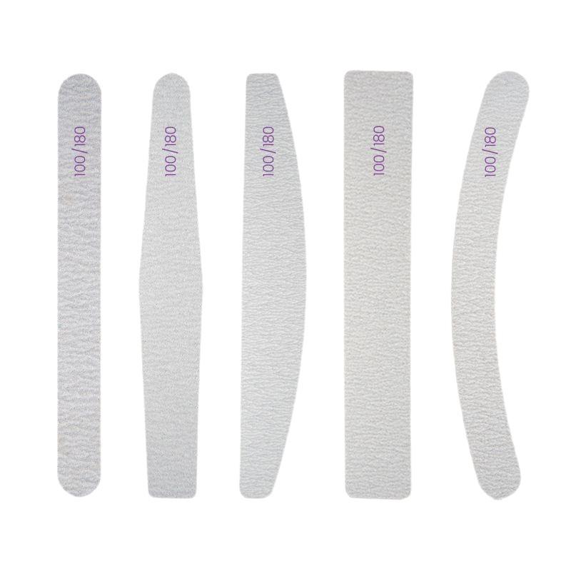 High-Quality Wear-Resistant Half-Moon Nail Files - Curved/Straight Emery Sanding Tools