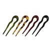 Wavy U Shaped Hair Stick for Stylish Hairstyles Elegant 2 Prong Updo Pin for Women Girls Handmade Headwear Accessories