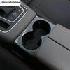 Central Control Front Water Cup Holder Panel Decoration Cover Trim Carbon Fiber Accessories For Citroen C5 Aircross 2018 - 2024