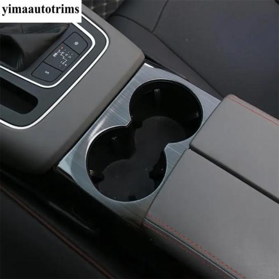 Central Control Front Water Cup Holder Panel Decoration Cover Trim Carbon Fiber Accessories For Citroen C5 Aircross 2018 - 2024