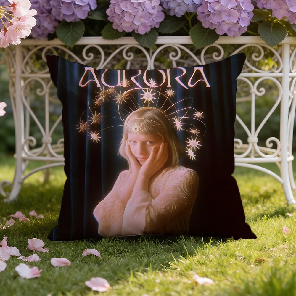 Famous Singer-A-Aurora-Music Cushion Cover Home & Car Dual-Scene Pillow Cover: Reversible for Premium Comfort