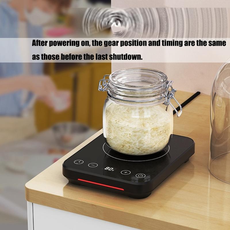 Kitchen Cup Mats Heater for Yeast Activation Fermentation Automatic Shutoff Thermostat Yogurt Maker Bread Baking Tool