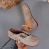New Spring Autumn Women Genuine Leather Shoes Non-slip Mommy Shoes Woman Flats Fashion Ladies Casuals Shoes Zapatos De Mujer