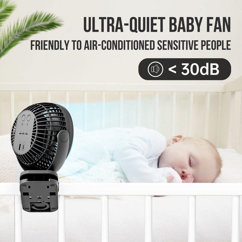 Ventilator rece mobil pentru adunări de familie în camping în aer liber 8000mAh Ventilator portabil de camping cu lanternă LED și cârlig de agățat - 35H Reîncărcabil