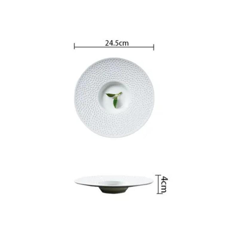 

Соломенная шляпа с вырезом Тарелка обеденная из белой керамики Суповые тарелки Фруктовая чаша Салатник Десертная тарелка Тарелки для пасты Блюдо для сашими Поднос