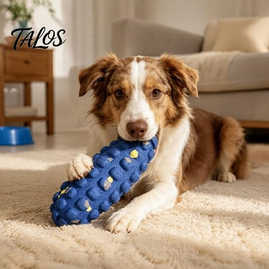 Puppy Teething Relief Toys High-Resilience Foam Dog Chew Toy, Indestructible Corn ETPU Material Teeth Cleaning Toy for Aggressive Chewers, Fetch