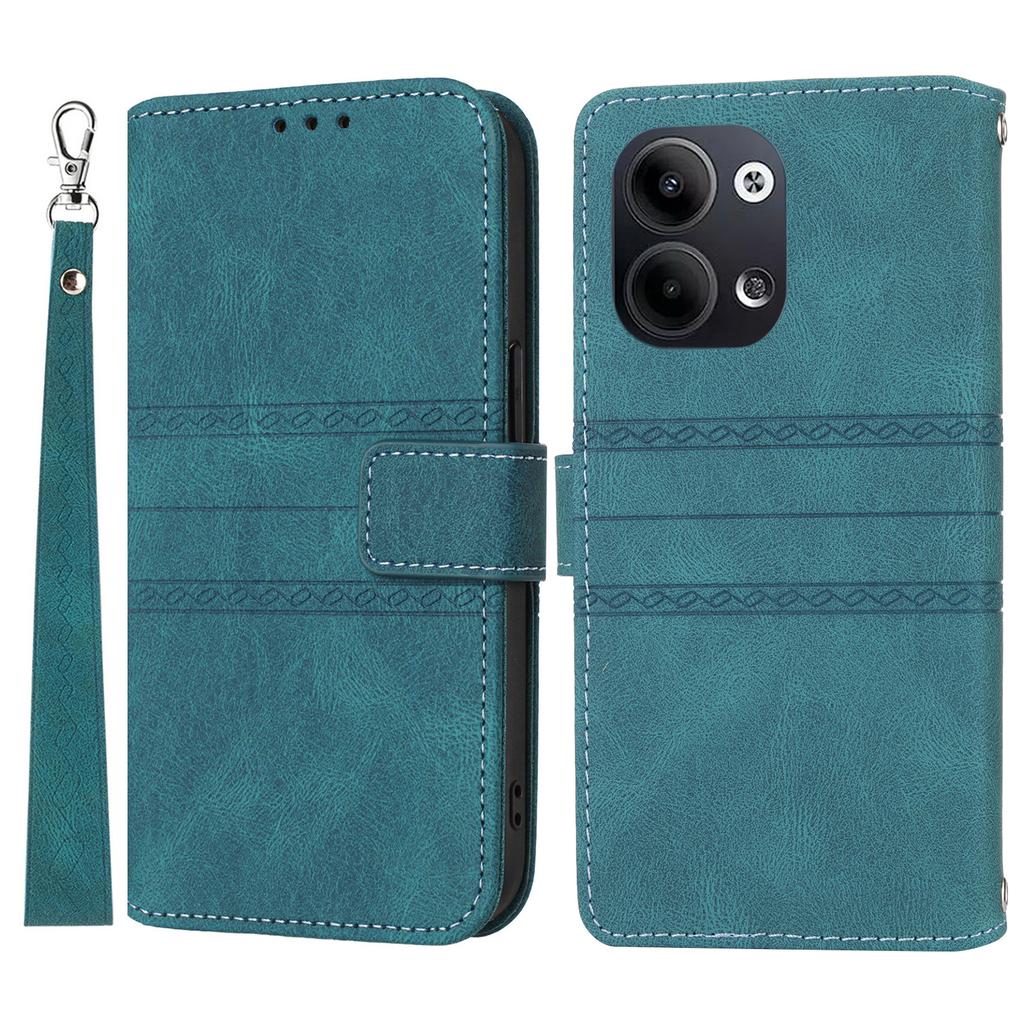 Pro Oppo Reno13 5G (Globální) Pouzdro Peněženka Kožený na dotek Potištěný Kryt na telefon