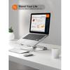 Adjustable Laptop Stand, Wide Compatibility Aluminum Alloy Computer Notebook Stand Holder, Ergonomic Design 4 11-17" Laptops, Supports Up To 13.2 Lbs