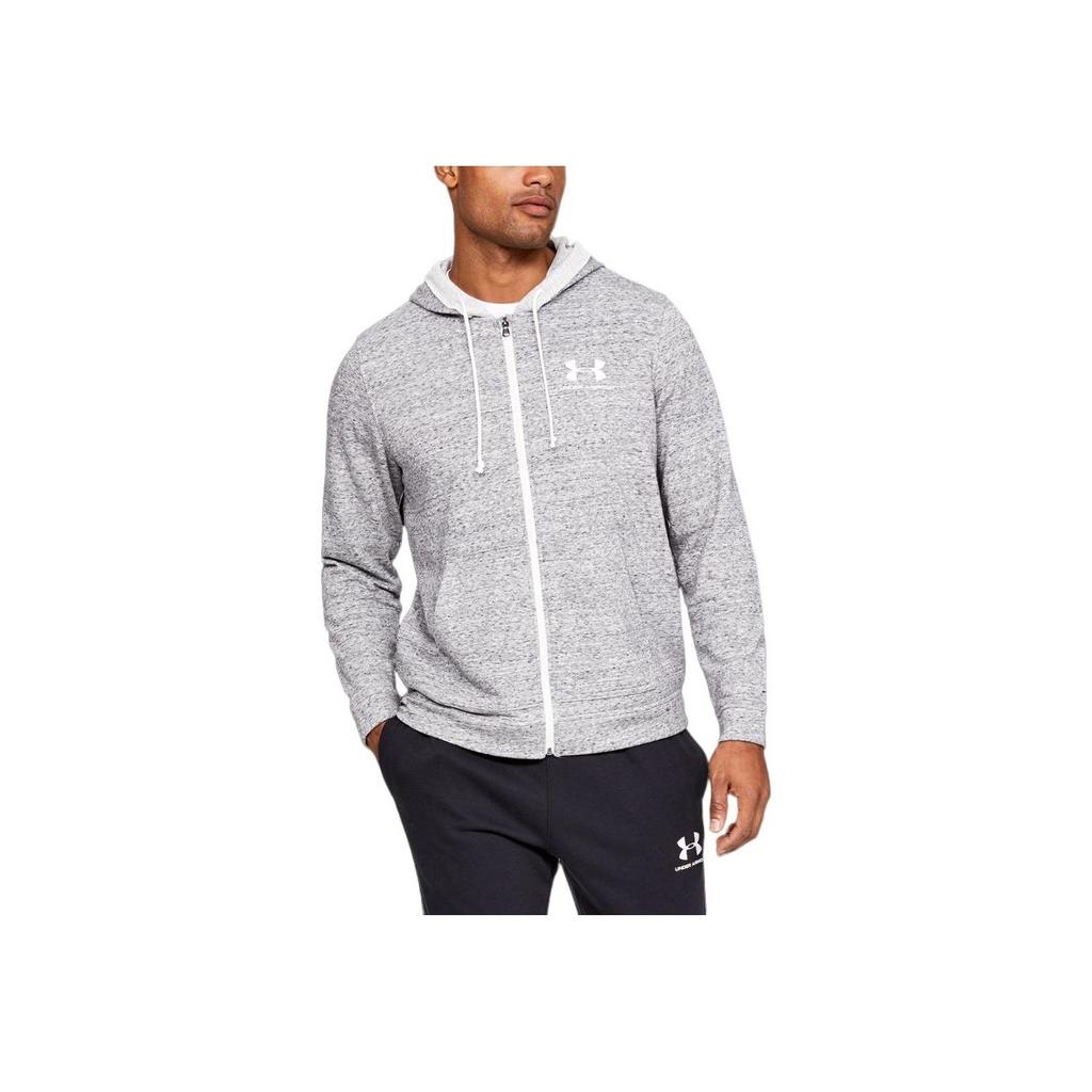 Under Armour Sportstyle Logo Hoodie Jacket Men jackets Gray 1345776-112
