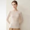Women's 100% Pure Cashmere Slim Fit Round Neck Long Sleeve Sweater - Warm, Knit, Autumn/Winter.
