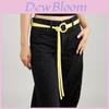 Fashion Solid Color Round Buckle Decoration Women Casual Belt For Casual Fashion