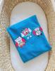Fleece Blanket for Babies - Bigi Zibi & Adele Owls - Turquoise