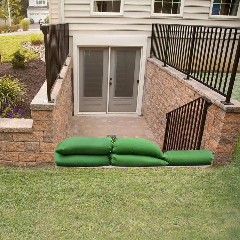 Flood Defense Sandbags Heavy Duty Canvas Reusable 14Pcs Water Barriers for Emergency Home Yard Basement Use