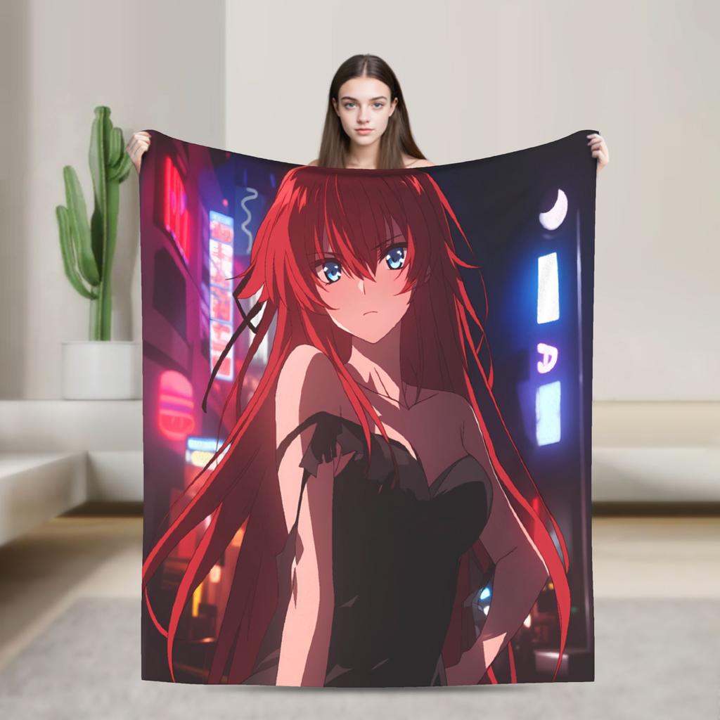 High School DxD  Blankets  Super Soft Comfortable Plush Bedding Throws For Children Bedroom Flannel Bedspread Bed Cover