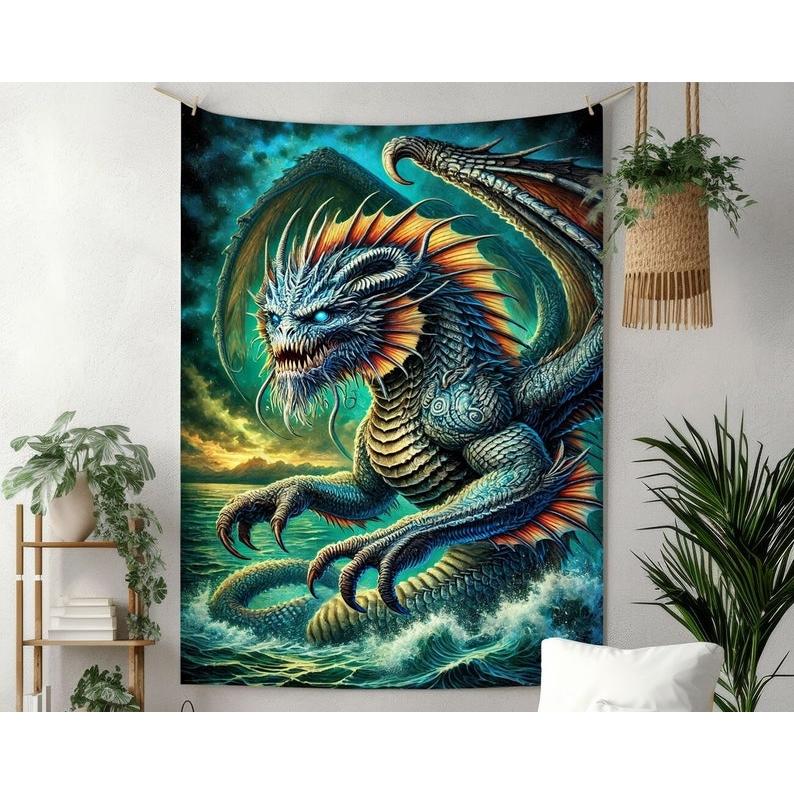 The mighty and majestic Leviathan tapestry 75x100 чёрный
