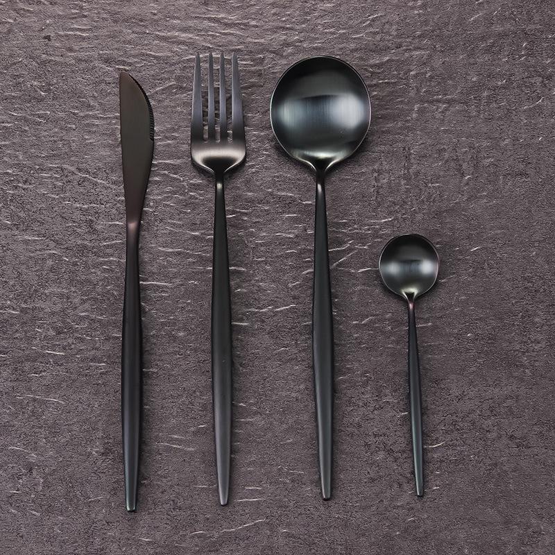 304 Portugal Thickened Stainless Steel Cutlery Set - Knife, Fork & Spoon for Restaurant or Hotel