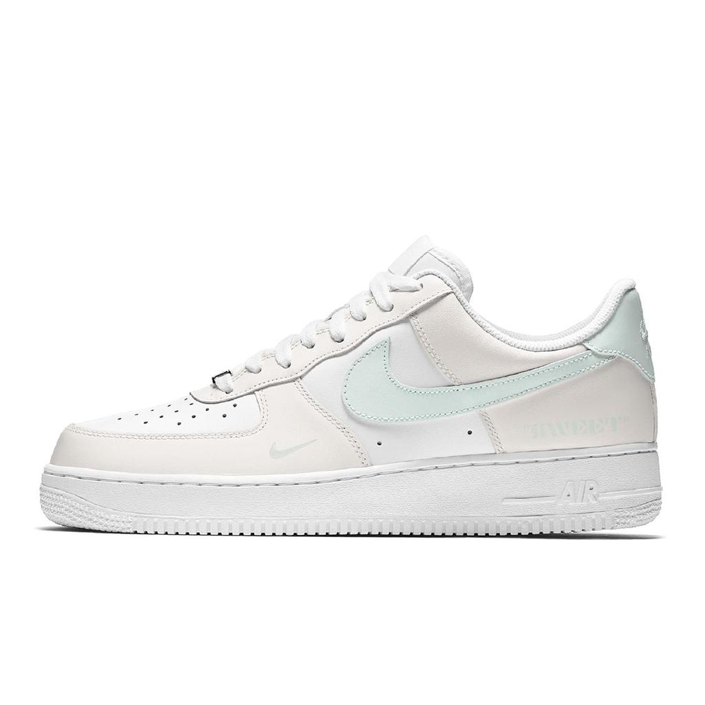 Nike Air Force 1 Shopping Bag, Vanilla Pudding Cushioning Low Top Skateboard Shoes Women's White Green IH0640-161(Team1993-)