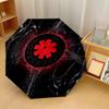 Red Hot Chili Peppers Print 8?Ribs Automatic Umbrella Wind Resistant Lightweight Folding Umbrella For Outdoor Travel