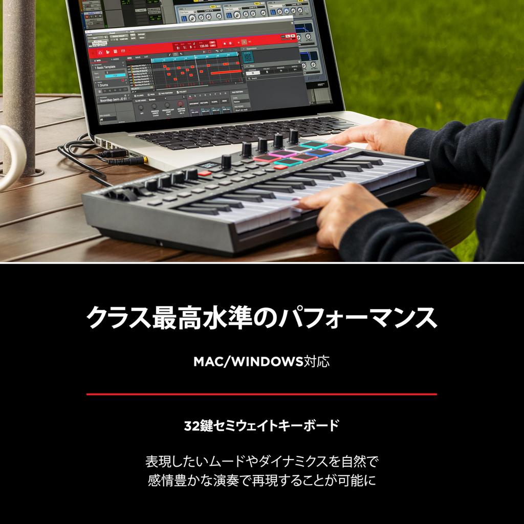 USB MIDI Keyboard Native Instruments Sound Package and and Extensive Music Production Software Oxygen Pro Mini 32 M-Audio Controller, 32-Key,