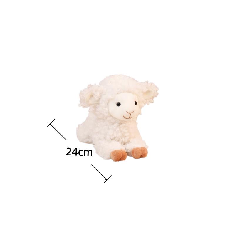 Cute Lamb Plush Toy Simulation Sheep Stuffed Doll Soft Kids Accompany Toys Adorably Room Decor Toys Exquisite Birthday Gifts
