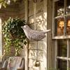 Distressed Wood Wind Chime Rustic Wooden Bird Wind Chime Vintage Hanging Bell Pendant Farmhouse Garden Decor for Patio Balcony