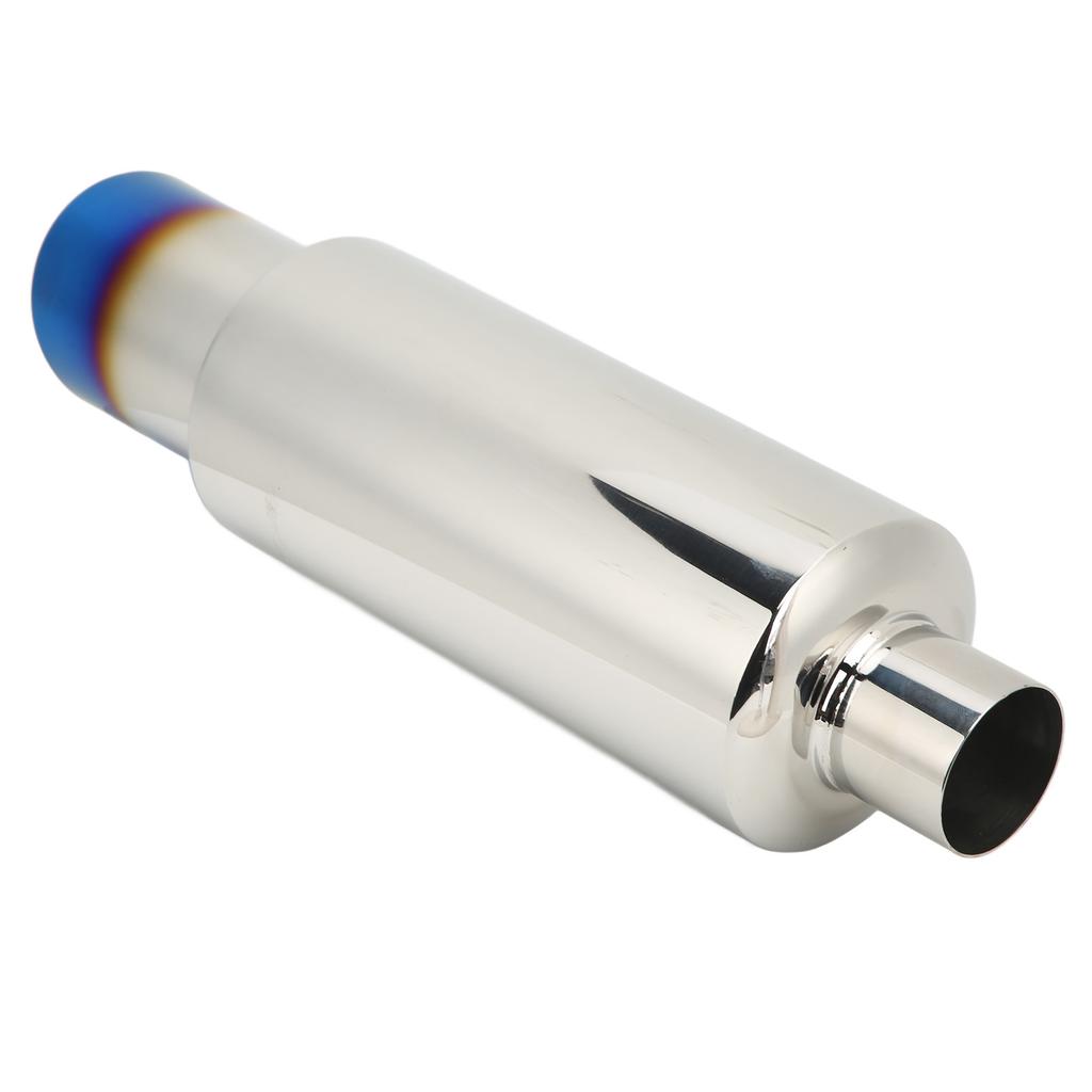 Car Exhaust Muffler Stainless Steel Exhaust Silencer 2in Inlet 3in Outlet Universal for Automobile