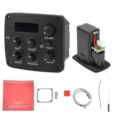 Micro de Guitare Acoustique Accordeur Électronique Planche de Jeu Accessoires d'Instrument de Musique T55