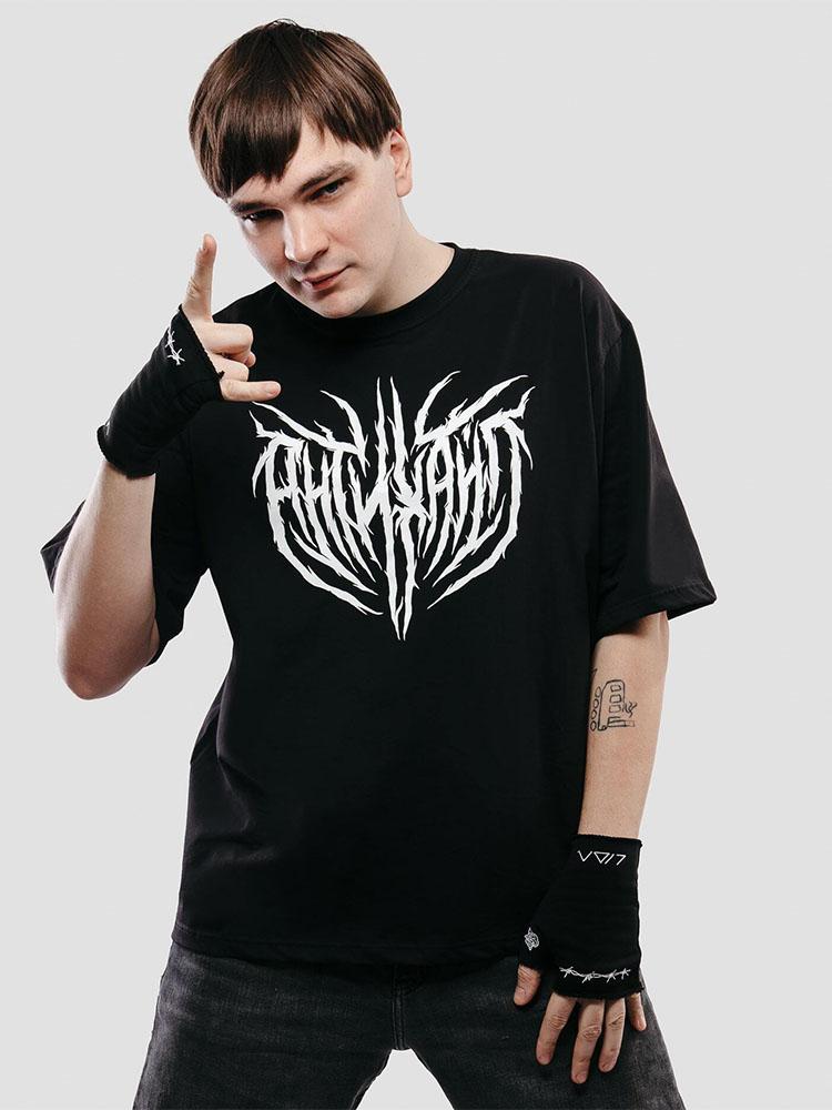 Herren T-Shirt Baumwolle Schwarz Gothic Hip Hop Grafik Kurzarm Oberteile T-Shirts Übergröße Koreanische Mode Y2k Streetwear Vintage Kleidung