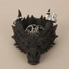 3D Printed Dragon Head Tray Creative Desk Bowl Organizer for Keys Coins Watches Jewelry Fantasy Home Office Decoration Ornament