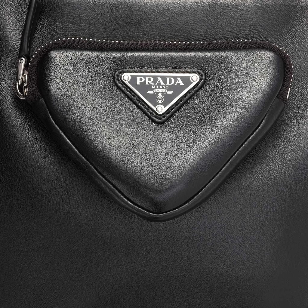 Prada Soft Lambskin Tote Bag With Coin Purse Removable Shoulder Strap Women Tote Bags Black 1BG418-2DX8-F0002-V-MTO