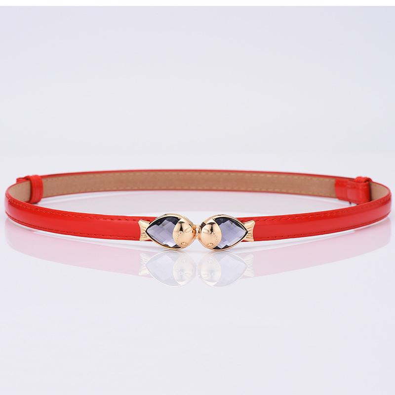 Simple Slim-Fitting Thin Waist Seal Simple Decorative Dress Women'S Student Belt