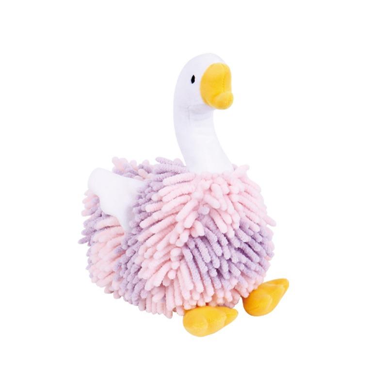 Big Goose Handkerchief Hanging Cute Kitchen Super Absorbent Thick Chenille Doll Without Shedding Hair, Convenient and Practical
