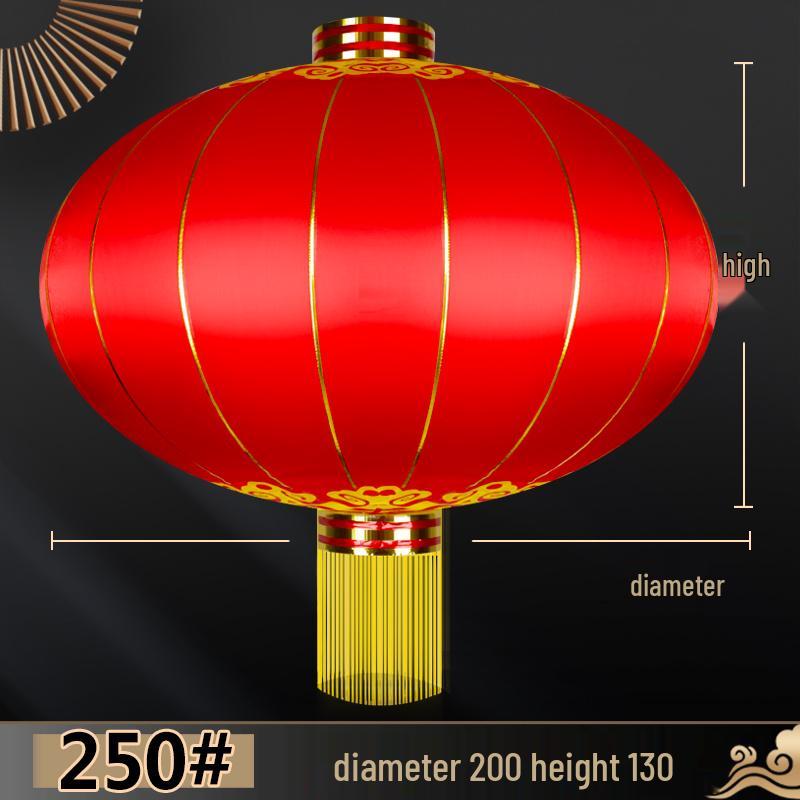 Large Outdoor Waterproof Iron Lantern for New Year and Spring Festival Celebrations
