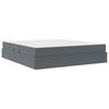 Storage Bed with Mattress Dark Grey 160 x 200 cm Velvet