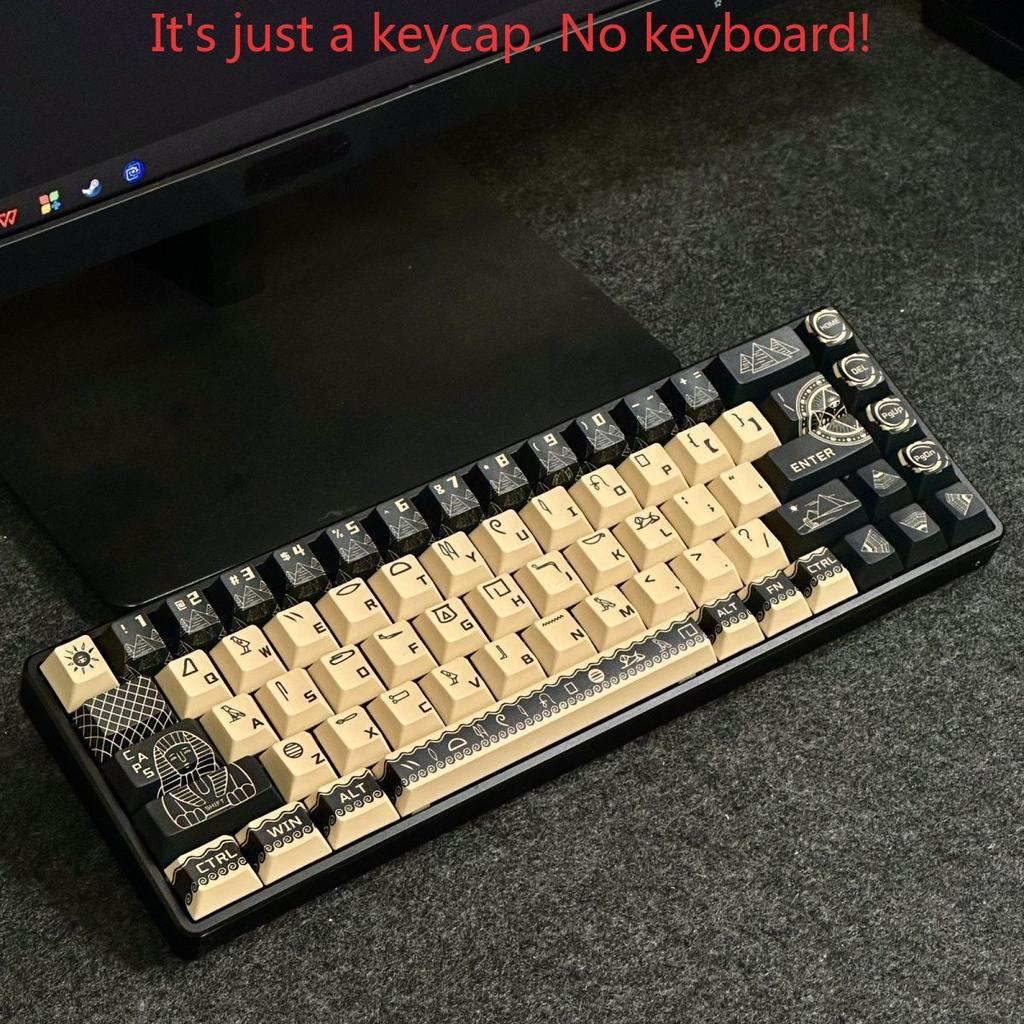 Xiaomi Egyptian Element Pattern Cherry Keycap Kit PBT Compatible with 60-68/75-87 Series Magnetic Axis Personalized Mechanical Keyboard