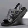 Sommer Neue Herrenschuhe Ledersandalen Mode Lässige Pantoffelschuhe Junger Mann Coole Strandschuhe