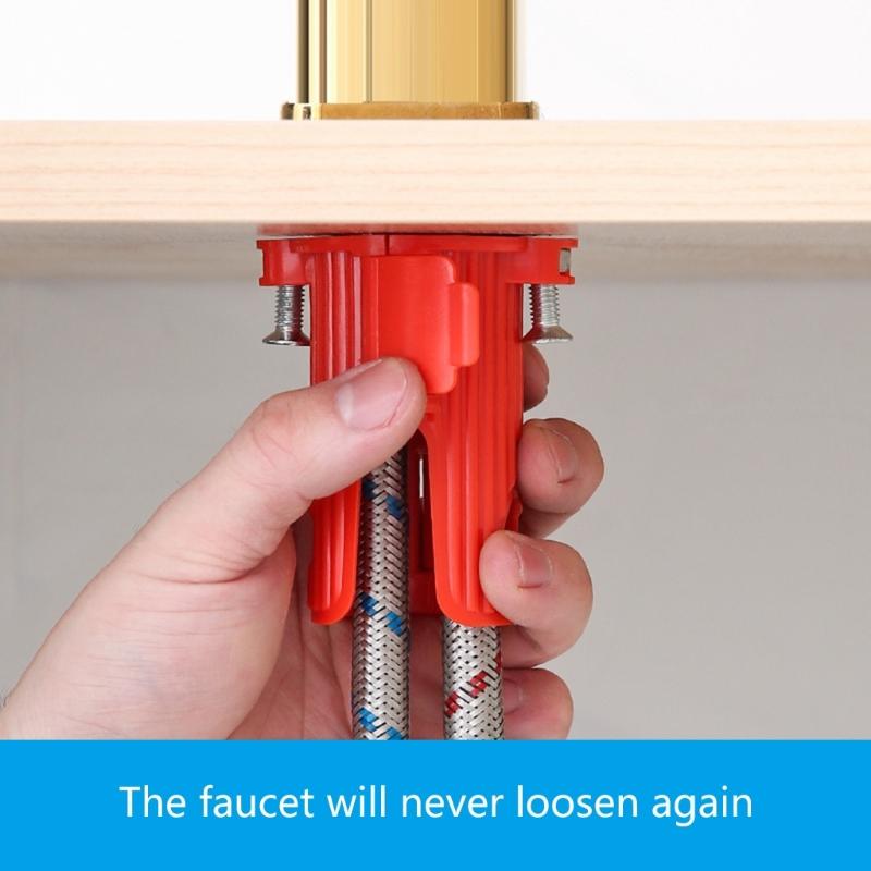 Double Reinforced Quick Install Faucet Stabilizers Not Loose Nut Sink Mounting Nut Easy to Use for Kitchen Sink Bathroom