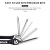 RIDERACE Fahrrad-Multitool 11 in 1 Tragbarer Stahl Sechskant-Inbusschlüssel Fahrrad-Kettennieter Trenner Schneider Schraubendreher Reparaturwerkzeuge