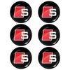 2026 Hot Car Door Handle Sticker Emblems 3D Dome Shape Auto Handle Protector For qaz1 A1 A3 8P A4 B5 B6 B7 B8 A5 A6 C5 C6 C7 A7 A8 Q3 Q5