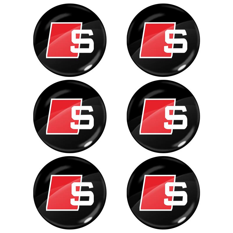 2026 Hot Car Door Handle Sticker Emblems 3D Dome Shape Auto Handle Protector For qaz1 A1 A3 8P A4 B5 B6 B7 B8 A5 A6 C5 C6 C7 A7 A8 Q3 Q5